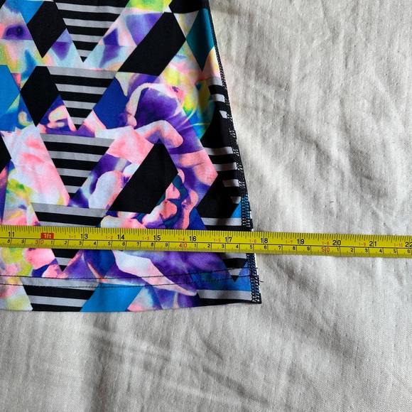 FILA Sport Racerback Tank Graphic Black and White with Neon - Picture 5 of 6